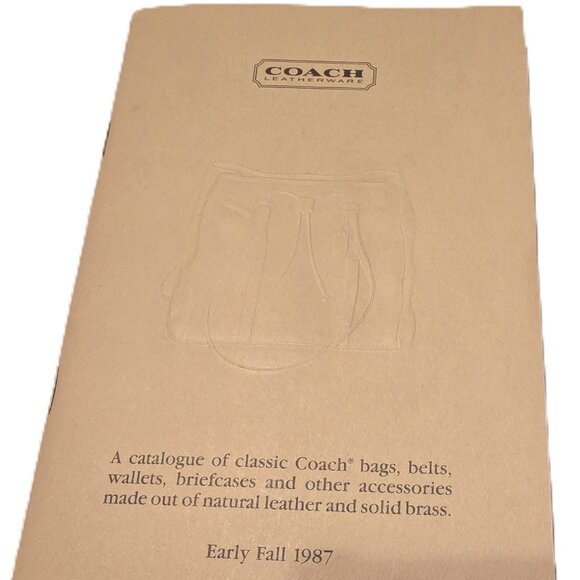 Vintage Coach Catalogs ~ 1987 & 1997 ~ Excellent Condition - Picture 1 of 12